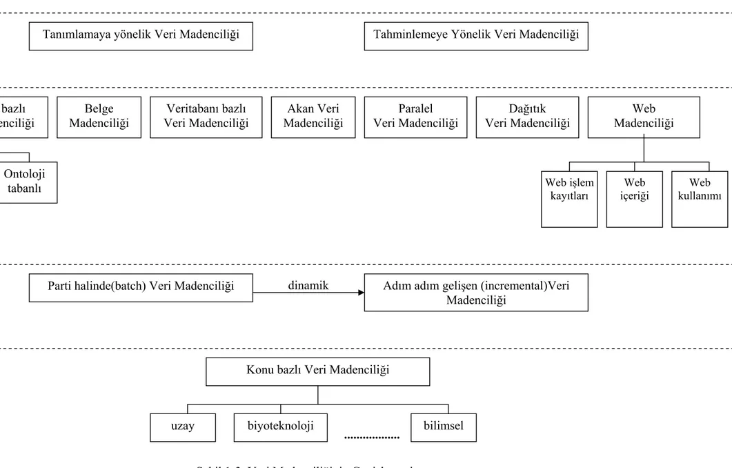 Şekil 1-3  Veri Madenciliğinin Genişlemesi 