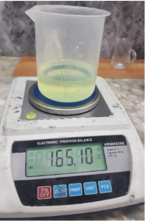 Şekil 3.9. Elektronik hassas terazi 