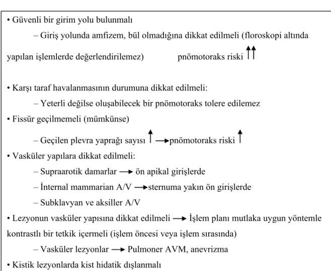 Tablo 3. TTİA/B’de işlem sırasında dikkat edilmesi gereken hususlar: