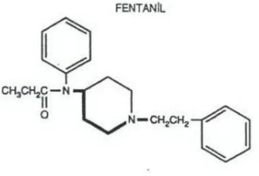Şekil 1: Fentanil’in Kimyasal Formülü 