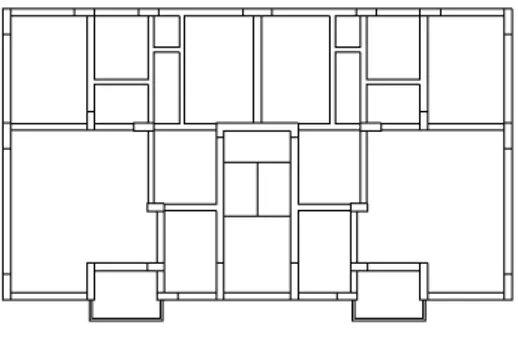 Şekil 1. Mevcut binaya ait kalıp   aplikasyon planı 