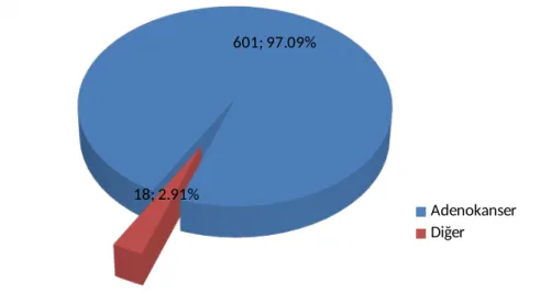 Tablo  4 Prostat kanseri yaş gruplarına göre dağılımı