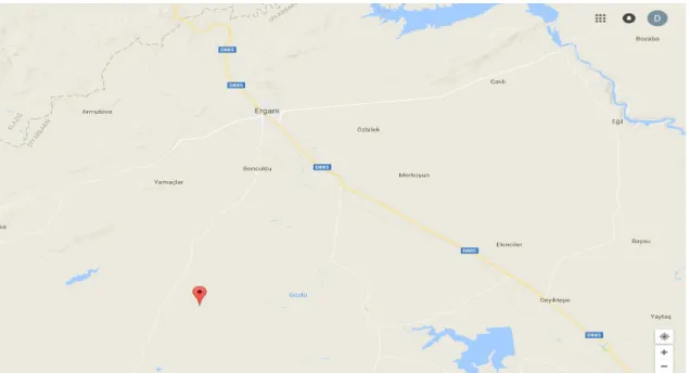 Şekil 3.7. Akçakale Mahallesinin Konumu