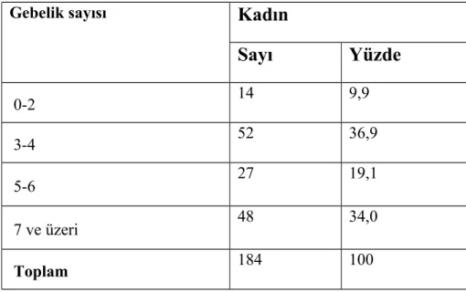 Tablo 17 Araştırmamıza katılan kişilerde yaşam tarzı ile ilgili bazı durumlar Kendi ifadelerine göre 