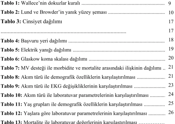 Tablo 4: Başvuru yeri dağılımı ................................................................................