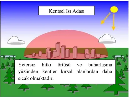 Şekil 2.11. Kentsel ısı adası (Urban Heat Island 2018)Kentsel Isı Adası 