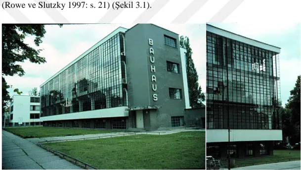 Şekil 3.2. Bauhaus binası, Walter Gropius, Dessau Almanya, 1926 