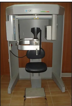 Şekil  1.  Konik  ışınlı  bilgisayarlı  tomografi  görüntülerinin  alındığı  i-CAT  (Imaging 