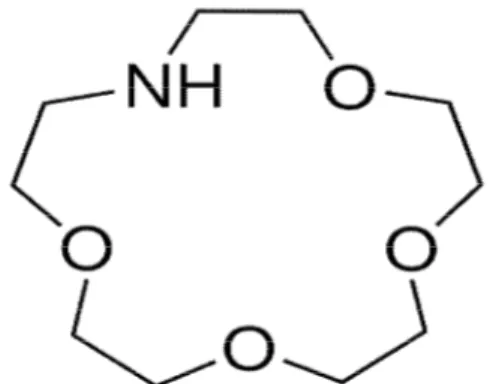 Şekil 3.3. 1-Aza-15-Taç-5 Molekül yapısı 
