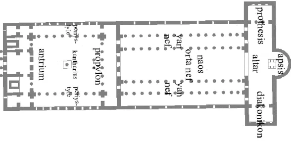 Şekil 3.4. Bazilika Planı (Germaner,1997:207) 