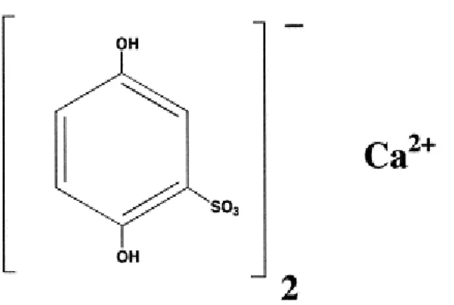Şekil 4.2: Kalsiyum dobesilatın kimyasal yapısı