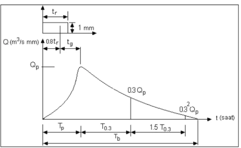 Şekil 2. Nakayasu metodunun parametreleri 