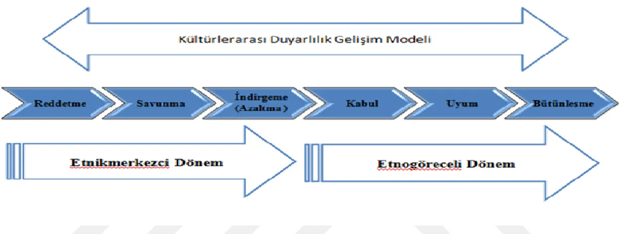 Şekil 7 Bennett’in Kültürlerarası Duyarlılık Gelişim Modeli (Bennett, 1998) 