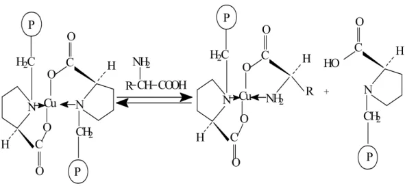 Şekil 1.10.   Kiral ligand değişim kromatografisi 