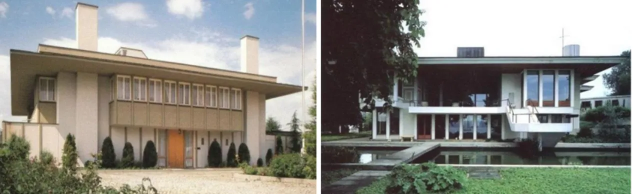 Şekil 2.25. Hollanda Büyükelçilik Binası(1973-77)    Şekil 2.26. Rahmi Koç Evi (1975-80) 