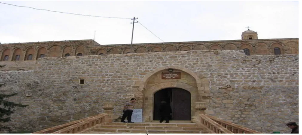 ġekil 3.2. Doğu batı doğrultusunda geliĢmiĢ Mardin Ģehrinin topografyası (Alioğlu 1988)