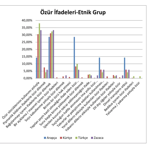 Grafik 4: Özür İfadeleri – Etnik Grup 