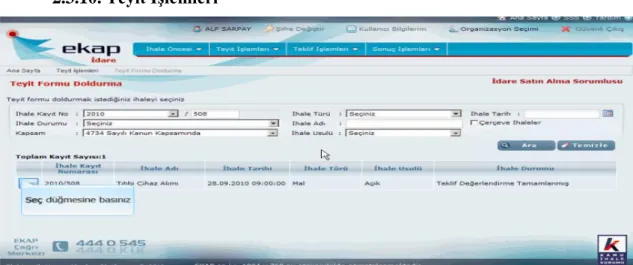 Şekil 2.12: Teyit formu doldurma  Kaynak:  https://ekap.kik.gov.tr 