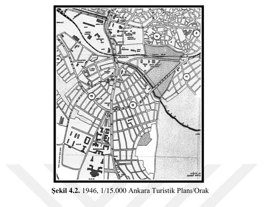 Şekil 4.2. 1946, 1/15.000 Ankara Turistik Planı/Orak 