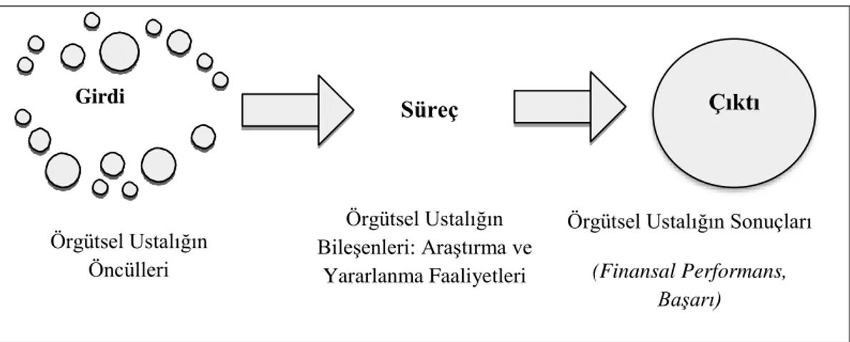 Şekil 2. Örgütsel Ustalığın Girdi-Süreç-Çıktı Yaklaşımı    Kaynak: Şimşek, 2009. 