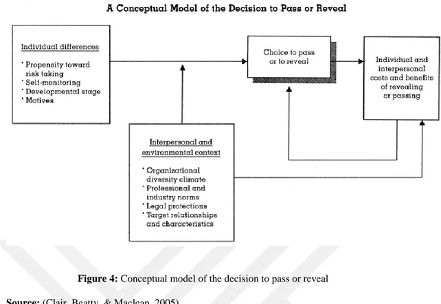 Figure 4: Conceptual model of the decision to pass or reveal 