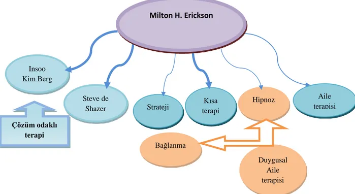 Şekil 2. Ericksoncu Terapinin Türevleri 