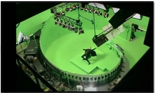 Foto 2.7: "The Matrix" Filminde Flow-Motion Tekniği İle Çekim Anı 