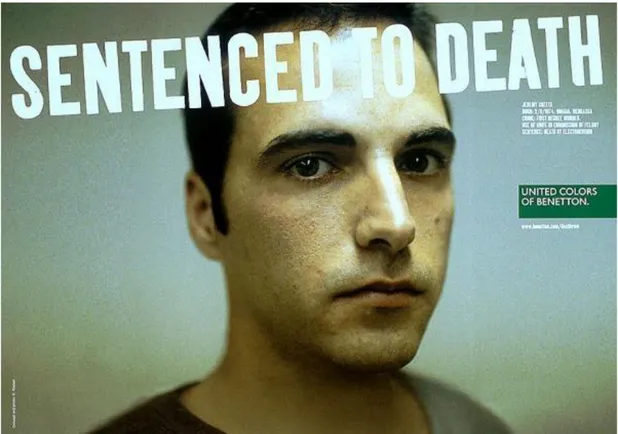 ġekil 7: Ölüm cezası almıĢ mahkumların görüntüleri - Benetton   Kaynak: http://georgiaglick.weebly.com/curatorship-task.html 