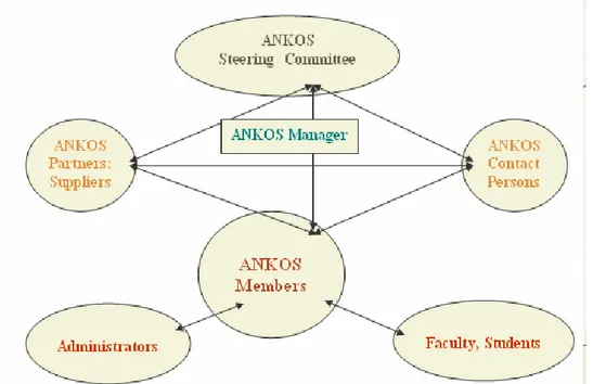 Figure 3:  Organizational Structure of ANKOS 