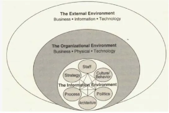 Figure 5 depicts an ecological model for information management developed by Davenport