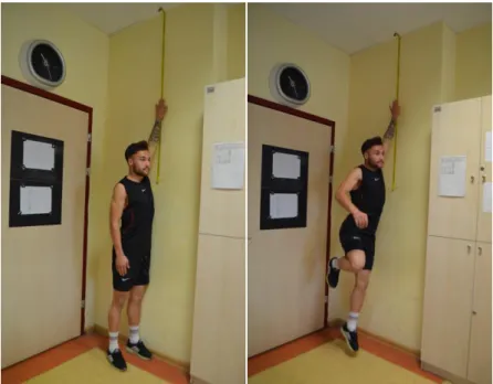 Şekil 3.6. Dikey sıçrama testi 