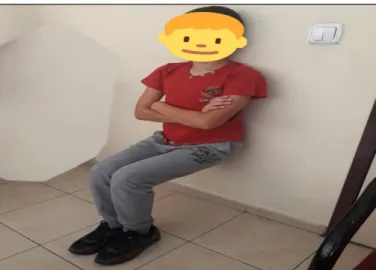 Şekil 3.3. BOT-2 Testi ile Duvar oturuşu değerlendirmesi. 