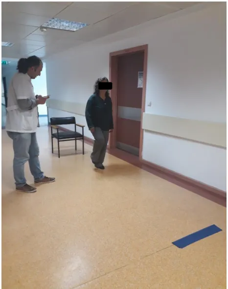 Şekil 3.5. Zamanlı kalk yürü testi. 