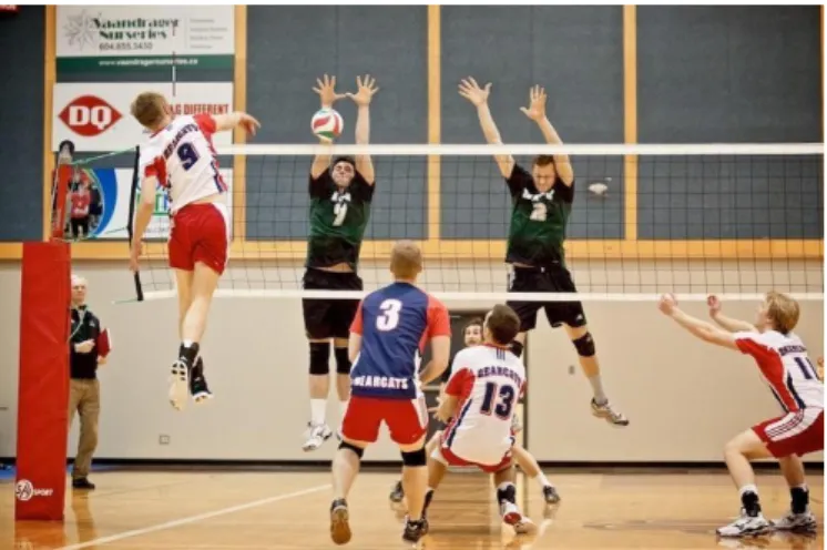 Şekil 2.2. Voleybolda blok sıçraması (12).  