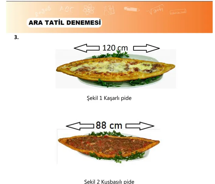 Şekil 1 Kaşarlı pide 