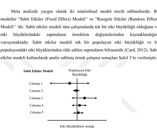 Şekil  3.  Sabit  Etkiler  Modeline  Göre  Çalışmaların  Etki  Büyüklükleri  Dağılımı  (Card,  2012)