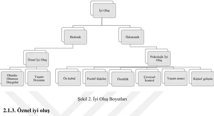 Şekil 2. İyi Oluş Boyutları 