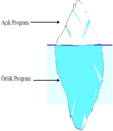 Şekil 3:  Açık ve Örtük Program  Kaynak: Mariani, 1999. 