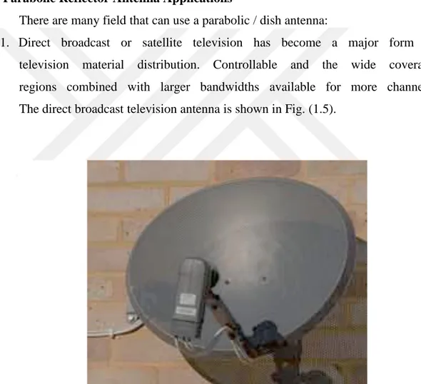 Figure 1.5. Direct broadcast television antenna (Anonymous, 2017 b). 