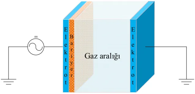 Şekil 1.1. BB’nin düzlemsel elektrot yapısı 