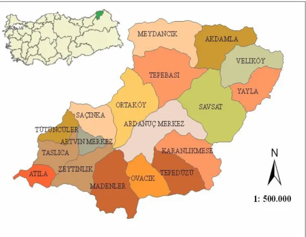 Şekil 3. Çalışma alanı sınırları 