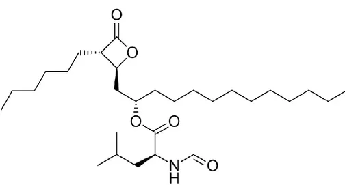 Şekil 2. 3. Orlistat yapısal çizimi (2018). 