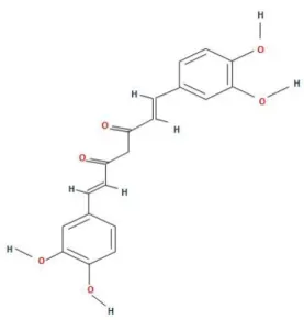 Şekil 7.  Curcumin’in moleküler formülü. 