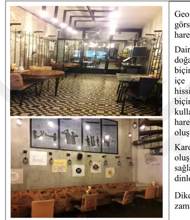 Tablo 4.5. Beşiktaş Ot Kafe biçim incelemesi 