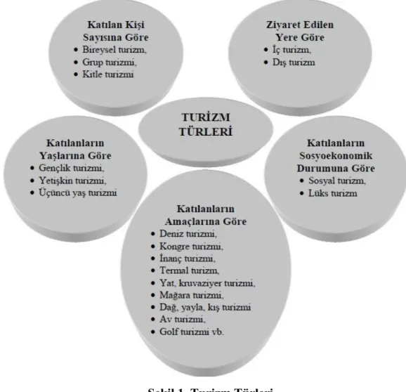 Şekil 1. Turizm Türleri 