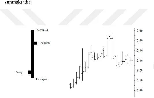 Şekil 1.4 : Çubuk grafik ve gösterimi (Kaynak: Finnet) 