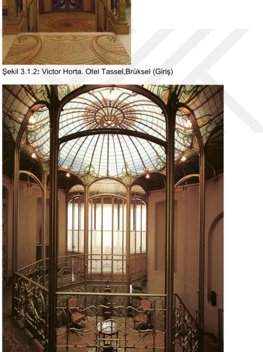 Şekil 3.1.3:Victor Horta,Hotel van Eetvelde, Brüksel   