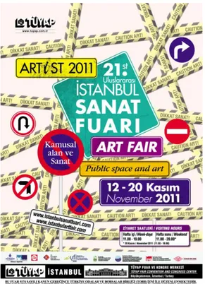 Şekil 2.1. 21.Uluslararası İstanbul Sanat Fuarı afişi (2011) 