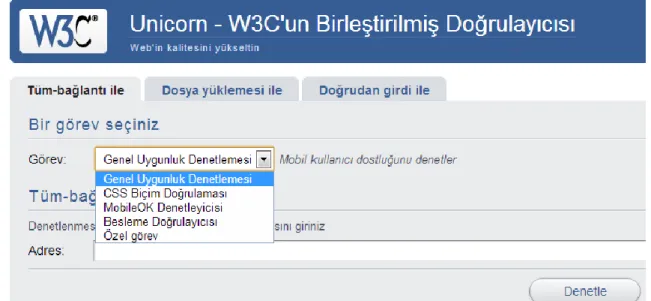 Şekil 18 - W3C Doğrulayıcı 