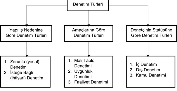 Şekil 1.4 Denetim Türleri 